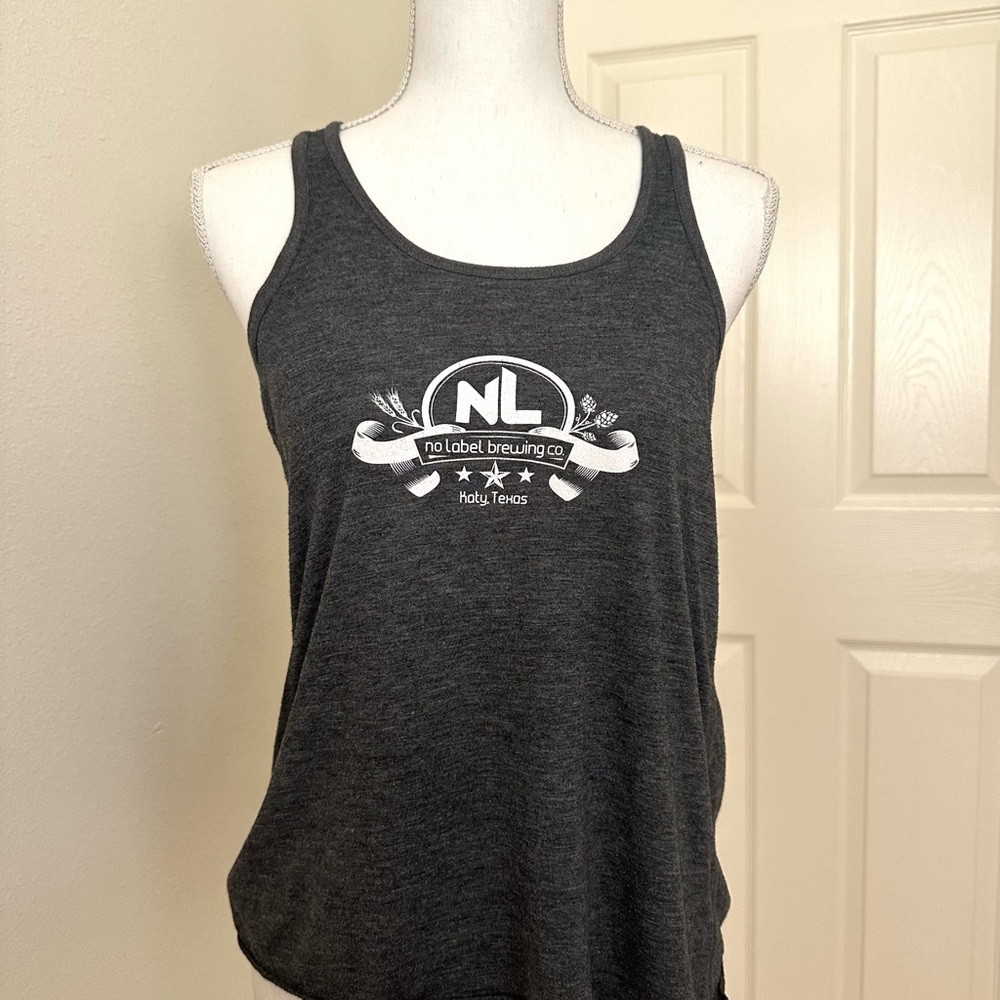 No Label Brewery Gray Sleeveless Relaxed Tank Top
